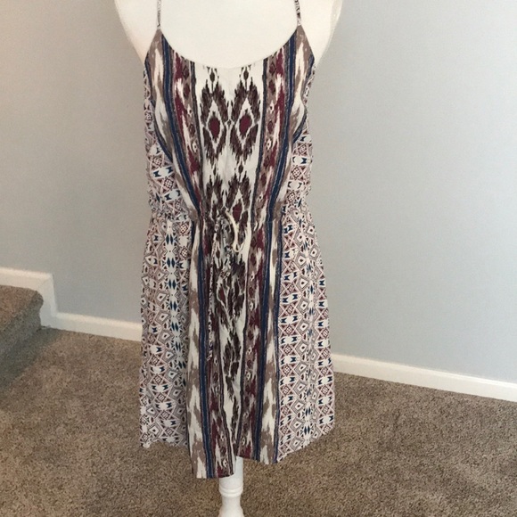 Tribal print drawstring dress - Picture 1 of 2